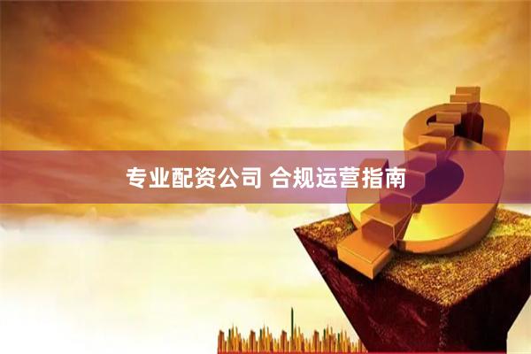 专业配资公司 合规运营指南